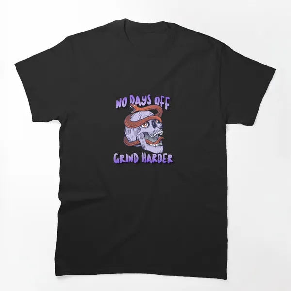 No Days Off Skull and Snake t-shirt design by True Motion Apparel