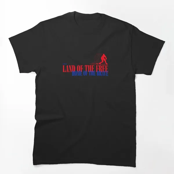 Land of the Free Home of the Brave t-shirt design by True Motion Apparel