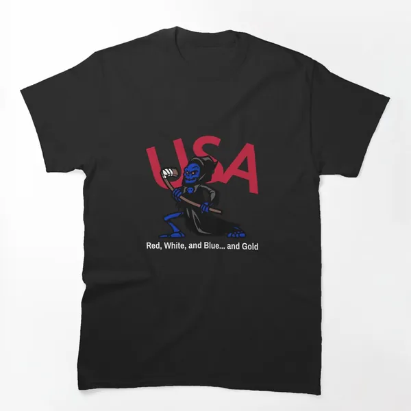 Red, White and Blue and Gold t-shirt design by True Motion Apparel