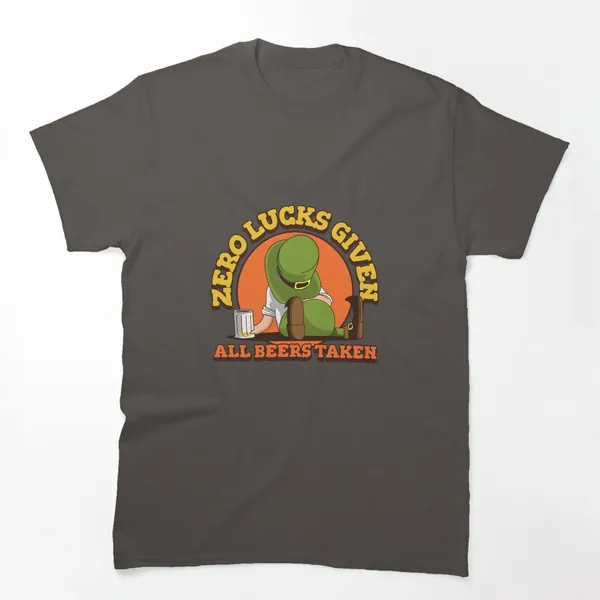 Zero Lucks Given All Beers Taken t-shirt design by True Motion Apparel