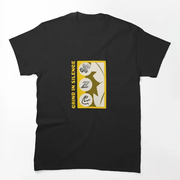 Grind in Silence Gym Icons t-shirt design by True Motion Apparel