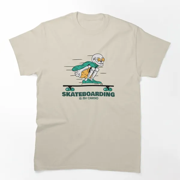 Skateboarding Is My Cardio t-shirt design by True Motion Apparel