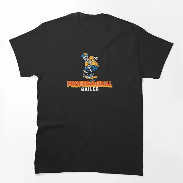 Professional Bailer Skeleton t-shirt design by True Motion Apparel