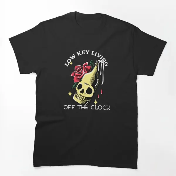 Low Key Living Off the Clock t-shirt design by True Motion Apparel