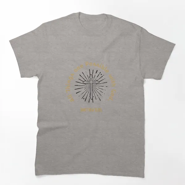 All Things Are Possible With God t-shirt design by True Motion Apparel