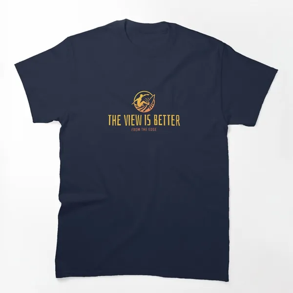 The View Is Better From the Edge t-shirt design by True Motion Apparel
