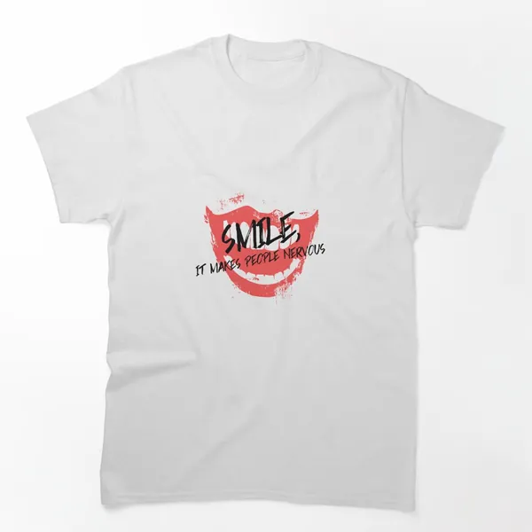 Smile It Makes People Nervous t-shirt design by True Motion Apparel